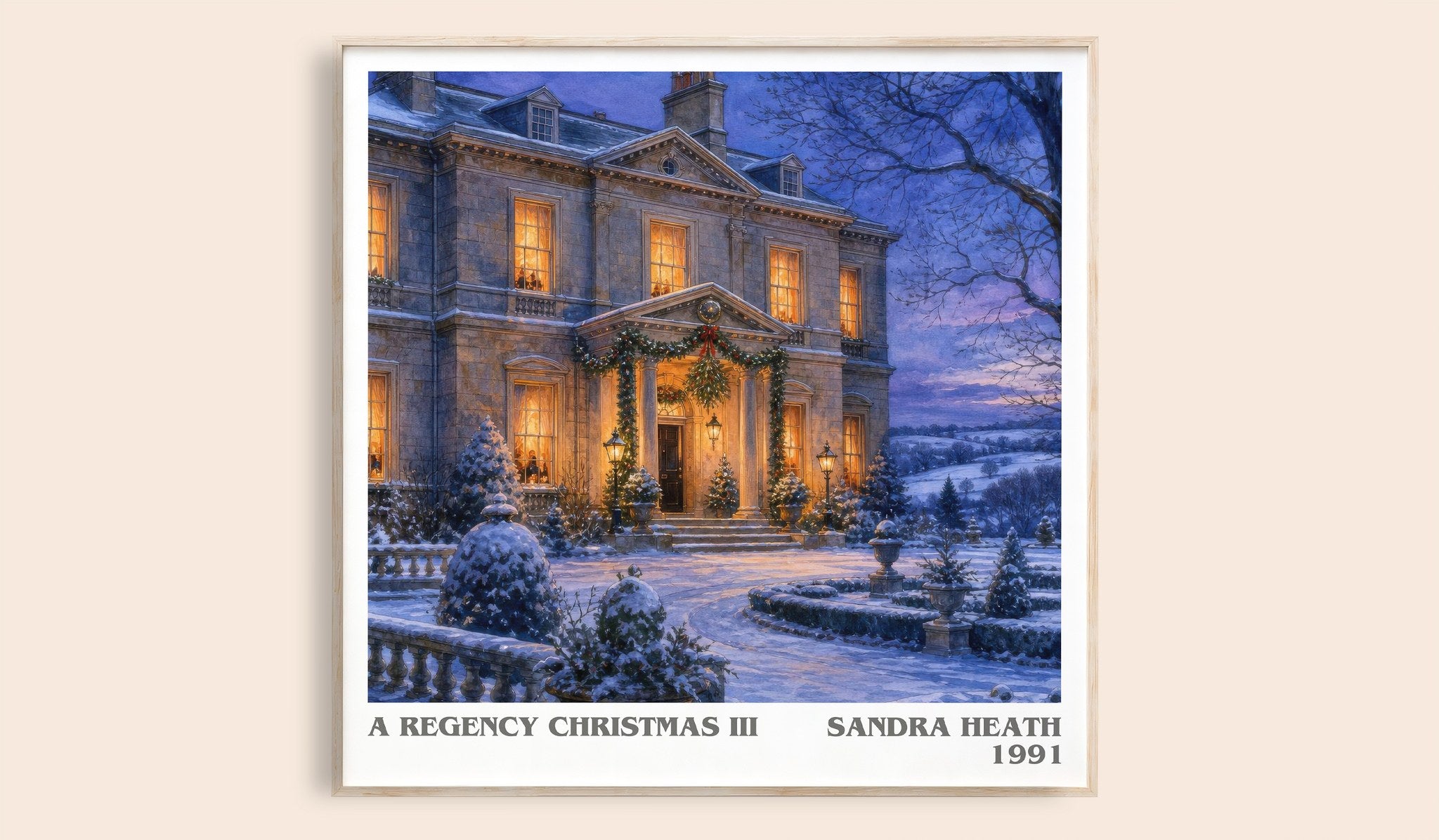 A Regency Christmas III Literary Art Print by Sandra Heath