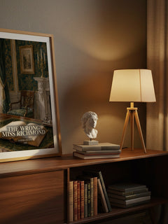 The Wrong Miss Richmond watercolour print on bookshelf – Sandra Heath fan gift
