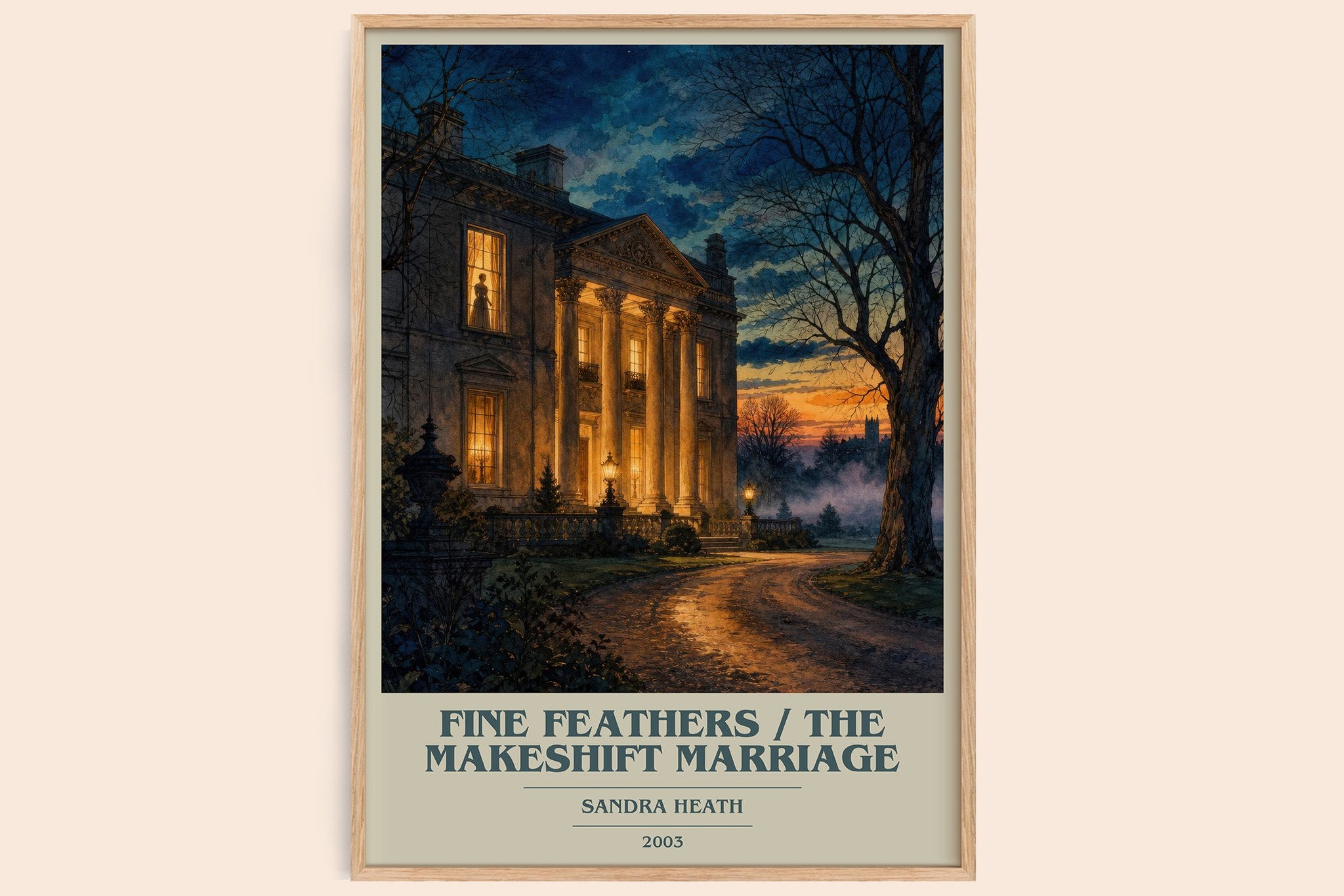 Fine Feathers / The Makeshift Marriage Book Cover Poster by S. Heath