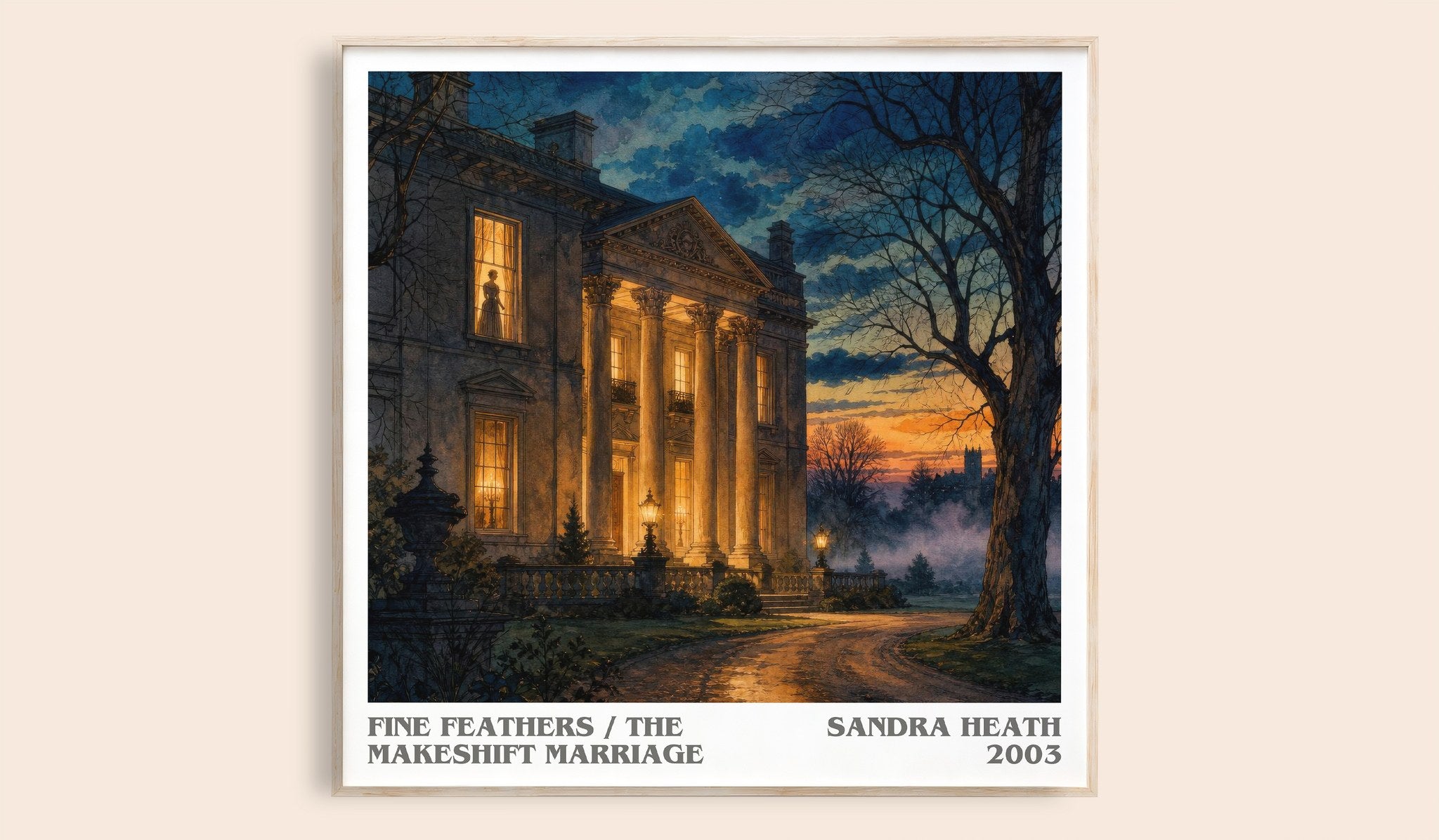 Fine Feathers / The Makeshift Marriage Literary Art Print by S. Heath