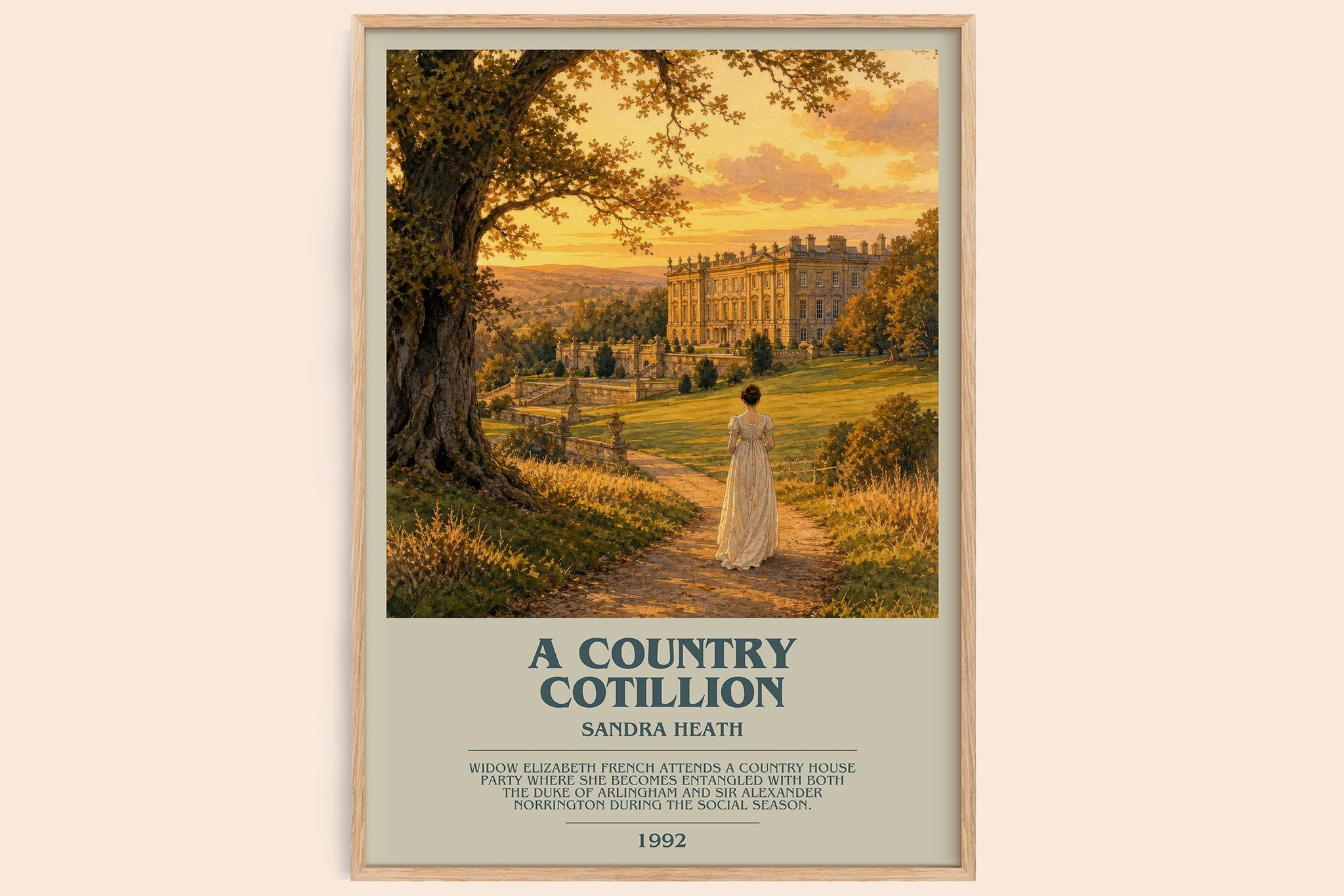 A Country Cotillion Bookish Wall Art by Sandra Heath