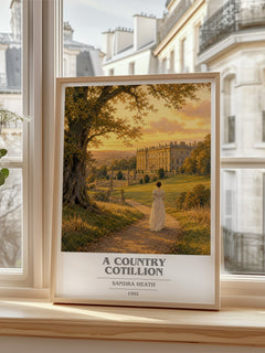 A Country Cotillion book cover poster colour and style options – Sandra Heath book art