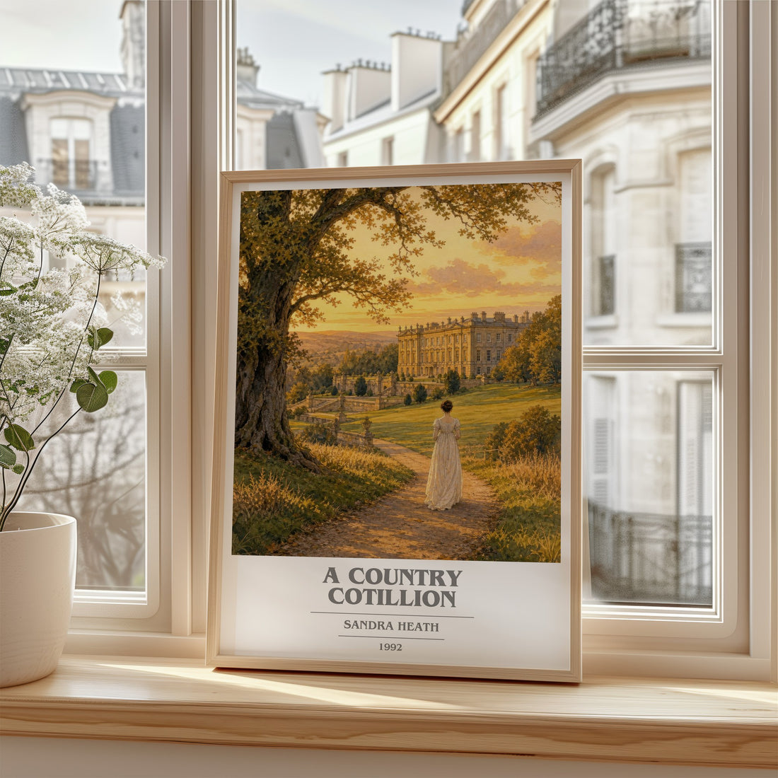 A Country Cotillion book cover poster colour and style options – Sandra Heath book art