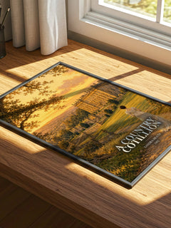 A Country Cotillion watercolour book poster framed on wall – romance wall art