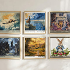 A Country Cotillion literary art print colour and style options – Sandra Heath book art