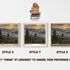 Among Others literary print in frame leaning in hallway – fantasy wall art
