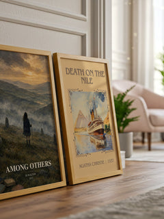 Among Others watercolour print framed by window – literary home decor