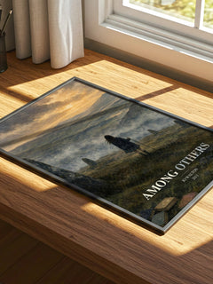 Among Others watercolour book poster framed on wall – fantasy wall art