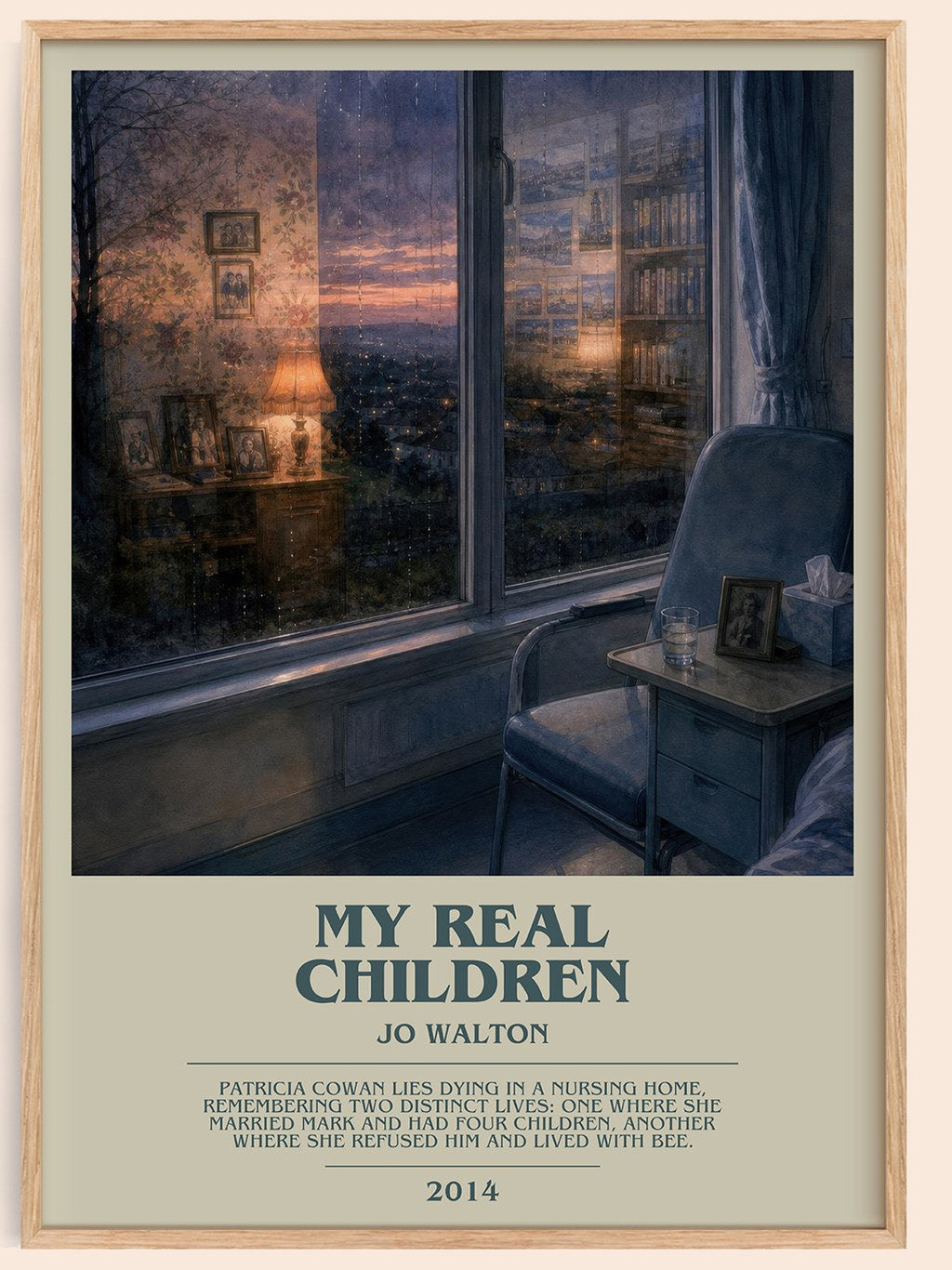 My real children bookish book poster by Jo Walton – framed literary art print