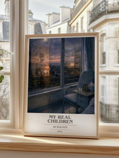 My real children book cover poster colour and style options – Jo Walton book art
