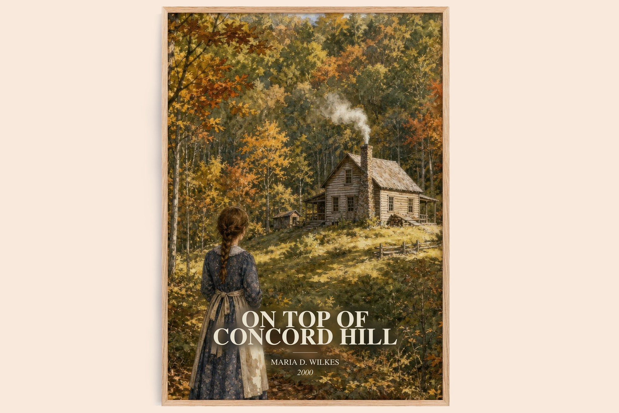 On top of Concord Hill Book Watercolour Illustration by M. Wilkes