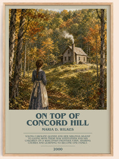 On top of Concord Hill Bookish Wall Art by Maria D. Wilkes – framed poster