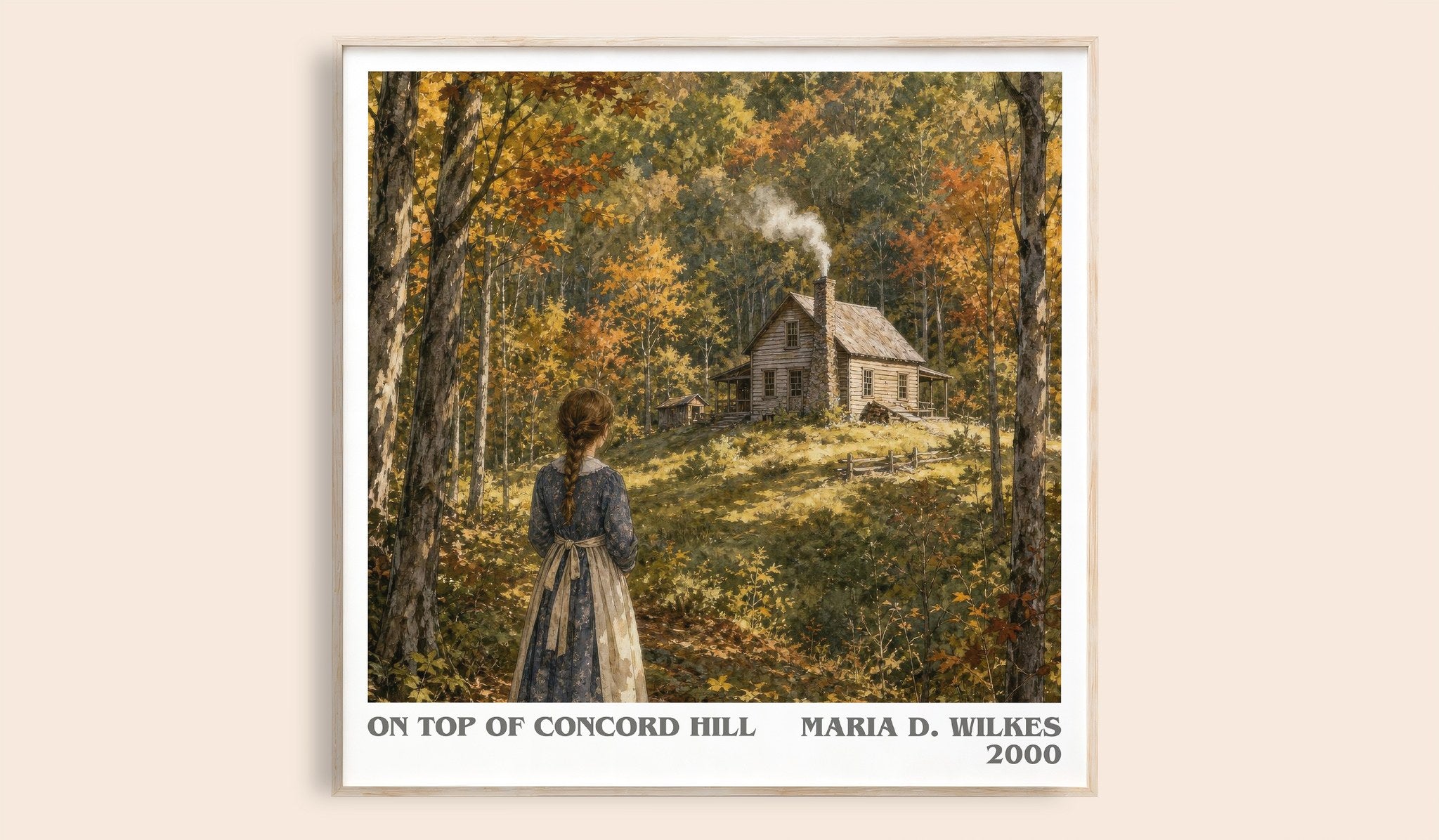 On top of Concord Hill Literary Art Print by Maria D. Wilkes
