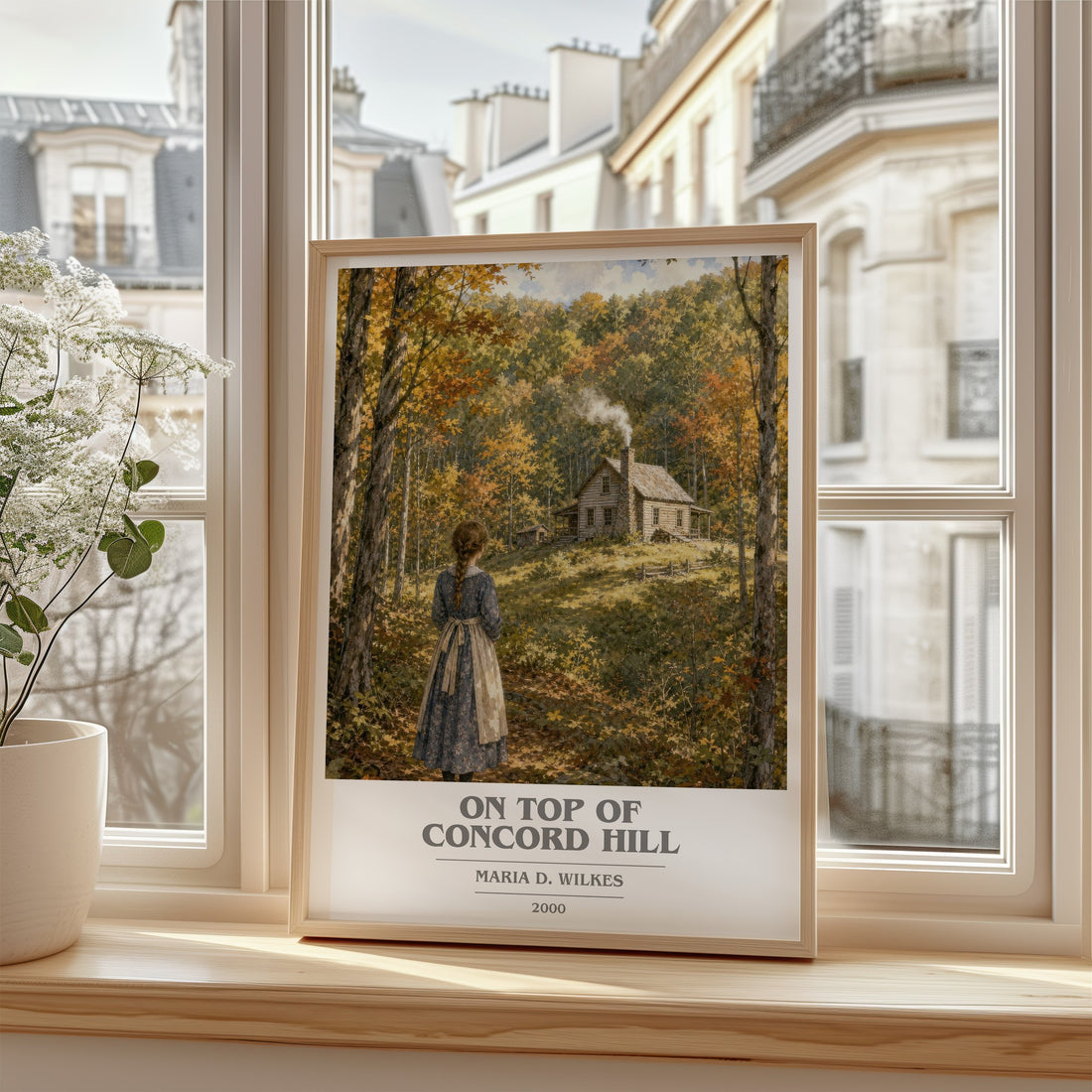 On top of Concord Hill book cover poster colour and style options – Maria D. Wilkes book art