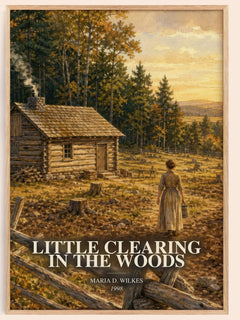 Little Clearing in the Woods watercolour book poster by Maria D. Wilkes – framed literary art print
