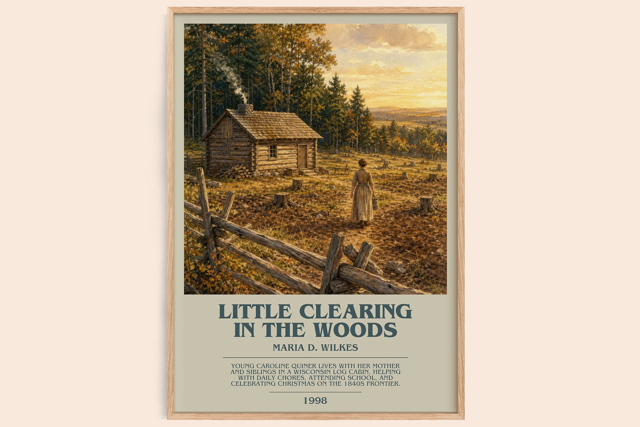 Little Clearing in the Woods Bookish Wall Art by Maria D. Wilkes
