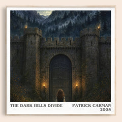 The Dark Hills divide literary book poster by Patrick Carman – framed literary art print