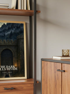 The Dark Hills divide book watercolour illustration paper finish options – matte satin gloss