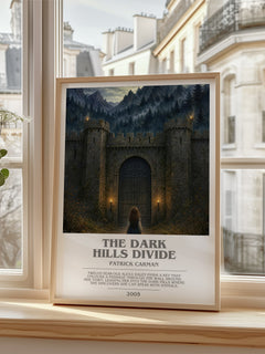 The Dark Hills divide bookish poster colour and style options – Patrick Carman book art