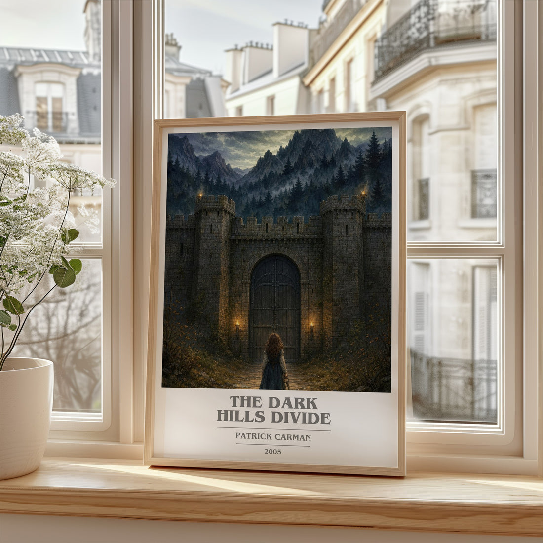 The Dark Hills divide book cover poster colour and style options – Patrick Carman book art