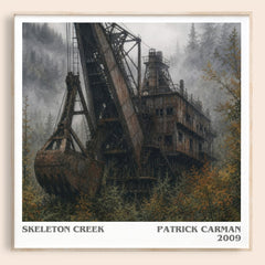 Skeleton Creek literary book poster by Patrick Carman – framed literary art print