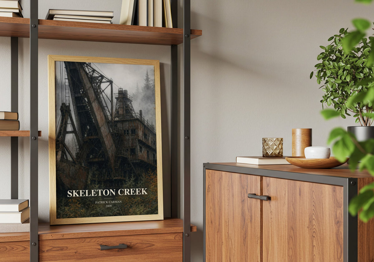 Skeleton Creek book watercolour illustration paper finish options – matte satin gloss