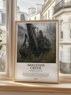Skeleton Creek bookish poster colour and style options – Patrick Carman book art