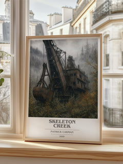 Skeleton Creek book cover poster colour and style options – Patrick Carman book art