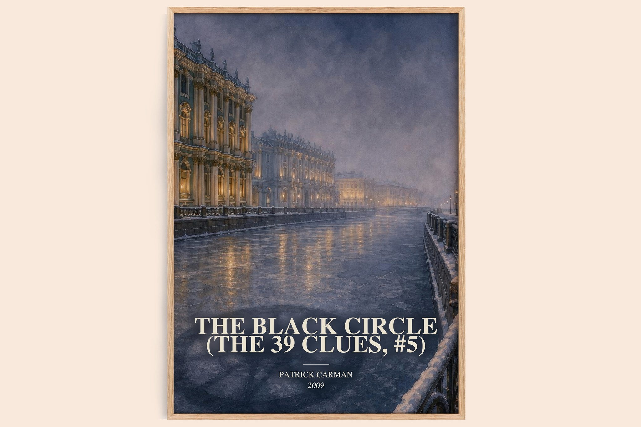 The Black Circle (The 39 Clues, #5) Book Watercolour Illustration by Patrick Carman