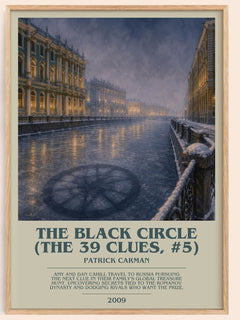 The Black Circle (The 39 Clues, #5) bookish book poster by Patrick Carman – framed literary art print