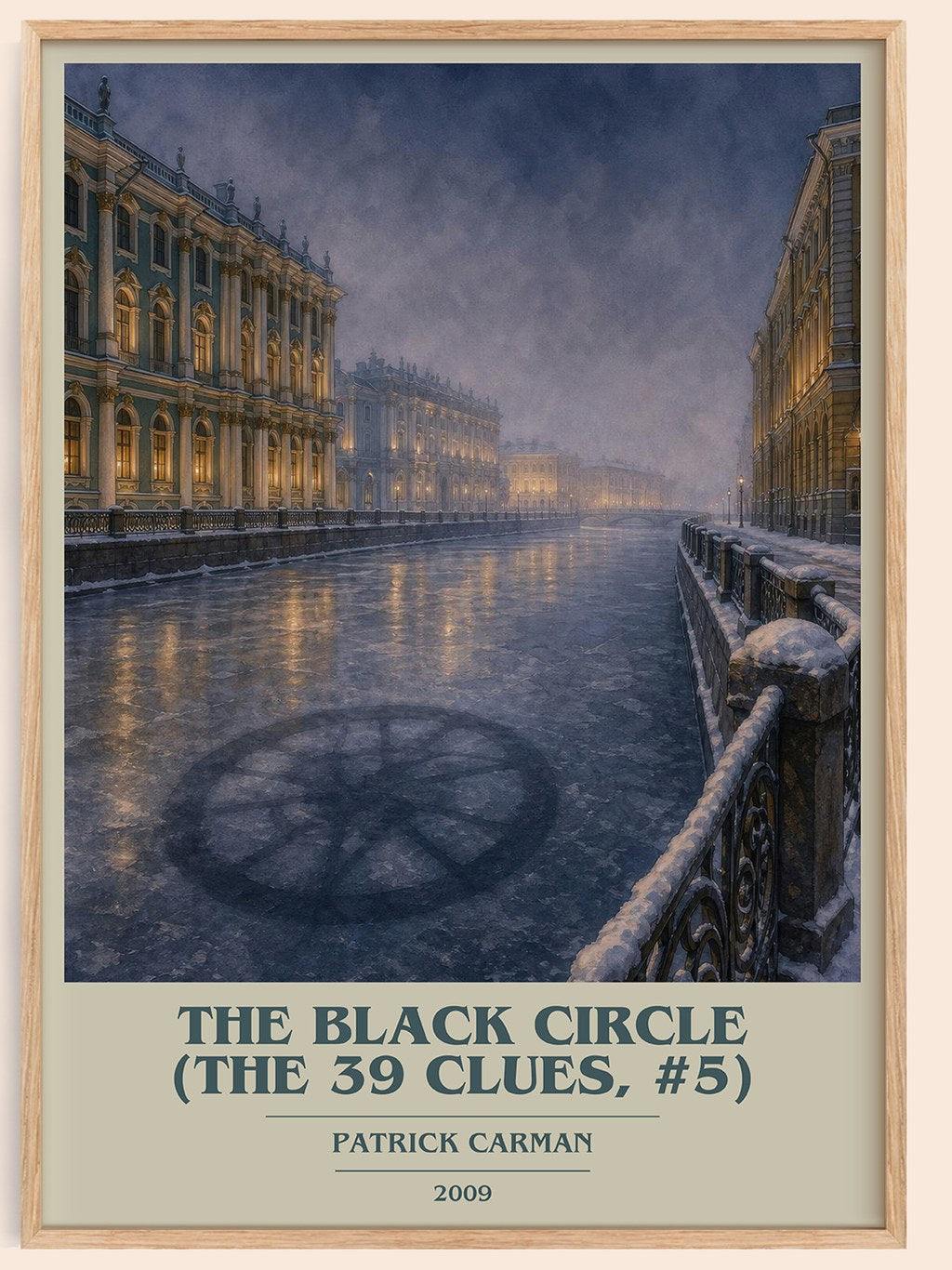 The Black Circle (The 39 Clues, #5) book cover book poster by Patrick Carman – framed literary art print