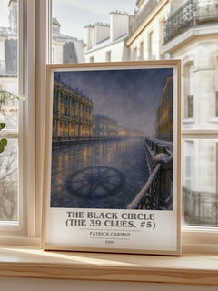 The Black Circle (The 39 Clues, #5) book cover poster colour and style options – Patrick Carman book art