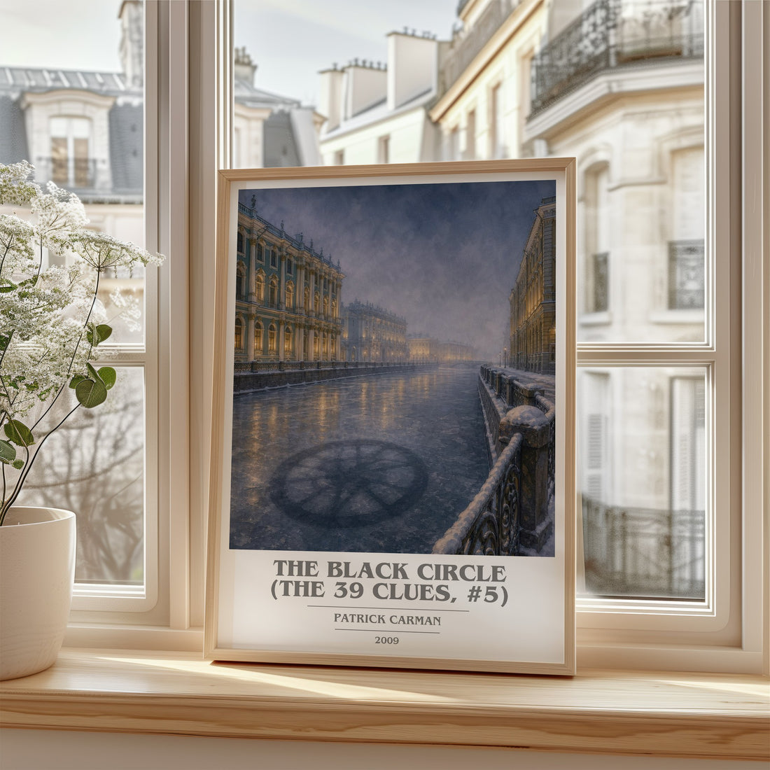 The Black Circle (The 39 Clues, #5) book cover poster colour and style options – Patrick Carman book art