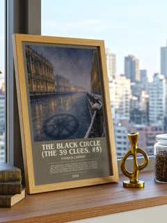 The Black Circle (The 39 Clues, #5) bookish print framed by window – literary home decor