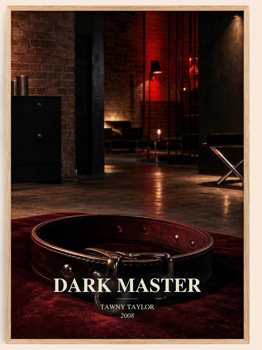 Dark Master watercolour book poster by Tawny Taylor – framed literary art print