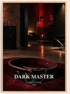 Dark Master watercolour book poster by Tawny Taylor – framed literary art print
