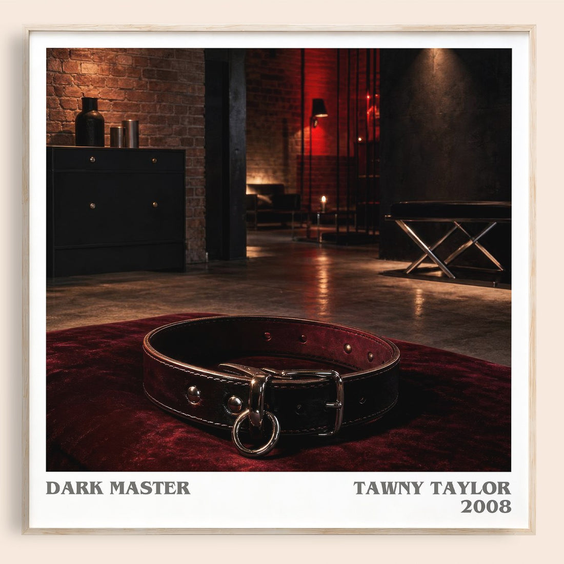 Dark Master literary book poster by Tawny Taylor – framed literary art print