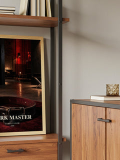 Dark Master book watercolour illustration paper finish options – matte satin gloss