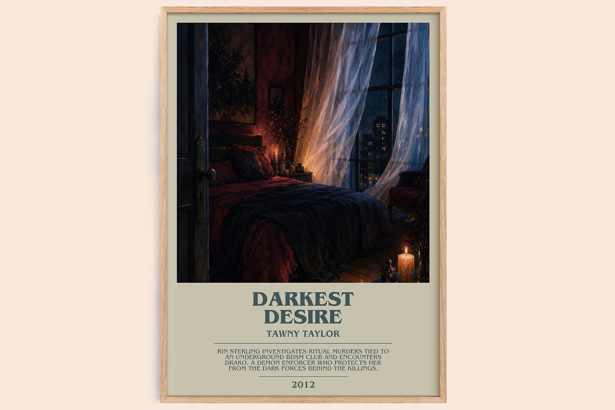 Darkest desire Bookish Wall Art by Tawny Taylor
