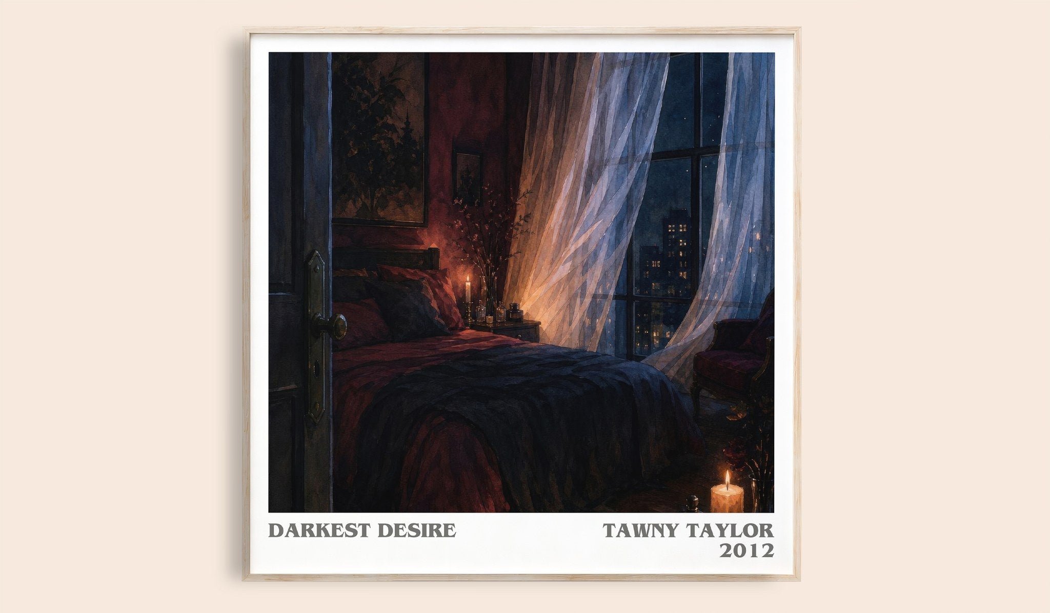 Darkest desire Literary Art Print by Tawny Taylor