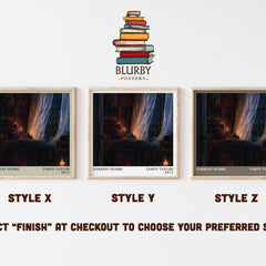 Darkest desire literary print in frame leaning in hallway – romance wall art