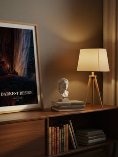 Darkest desire watercolour print on bookshelf – Tawny Taylor fan gift