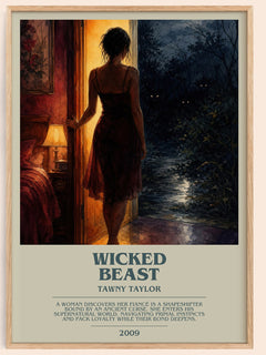 Wicked beast Bookish Wall Art by Tawny Taylor – framed poster
