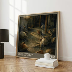 The Invasion of the Body Snatchers literary print framed by window – literary home decor