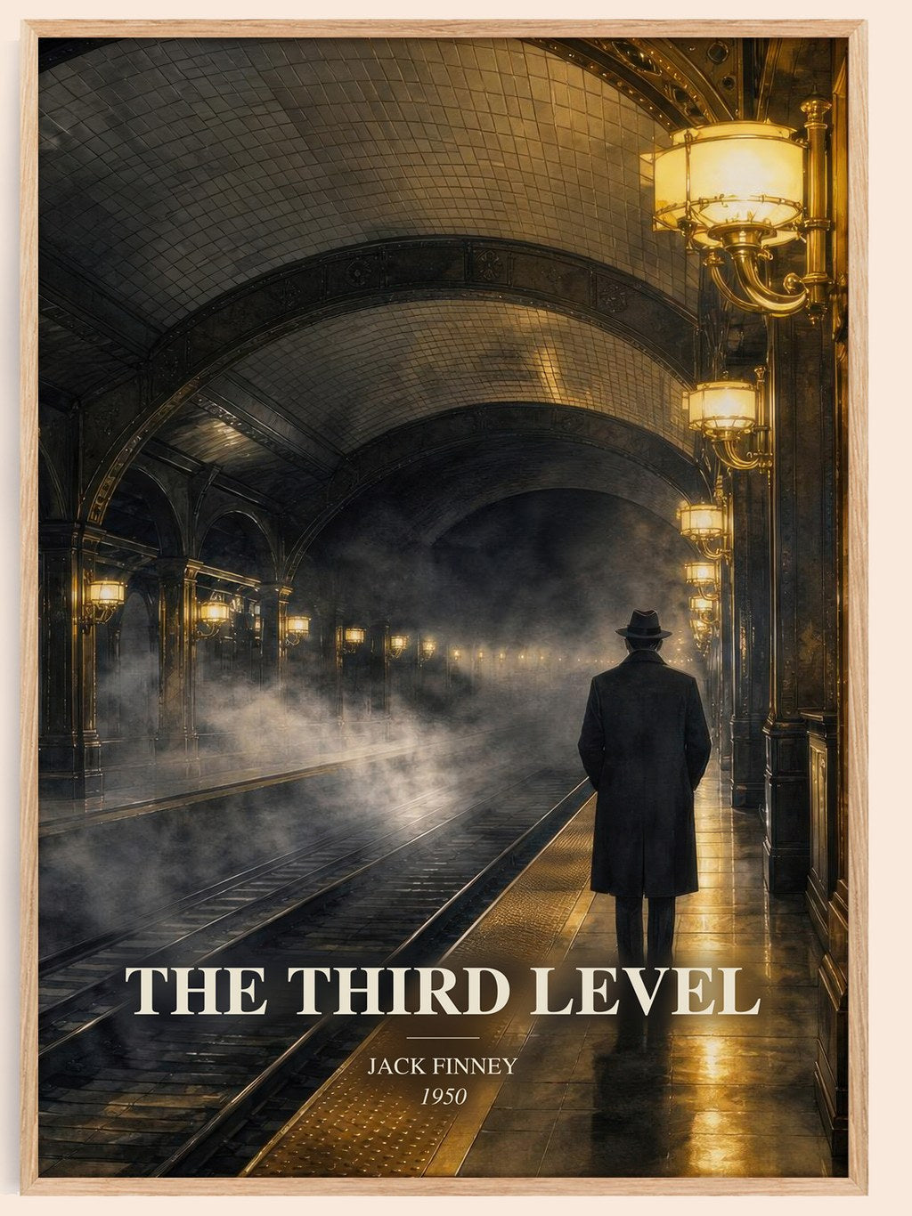 The third level watercolour book poster by Jack Finney – framed literary art print