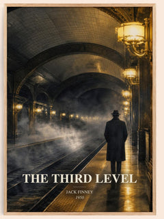 The third level watercolour book poster by Jack Finney – framed literary art print