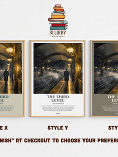 The third level bookish print in frame leaning in hallway – sci fi wall art