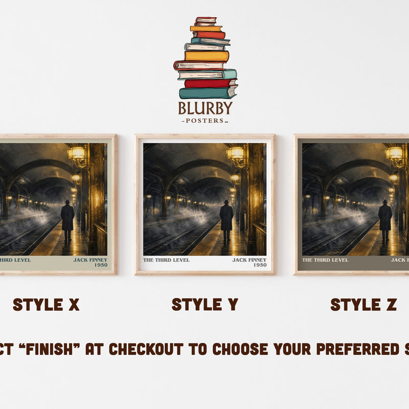 The third level literary print in frame leaning in hallway – sci fi wall art