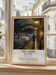 The third level bookish poster colour and style options – Jack Finney book art