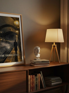 The third level watercolour print on bookshelf – Jack Finney fan gift
